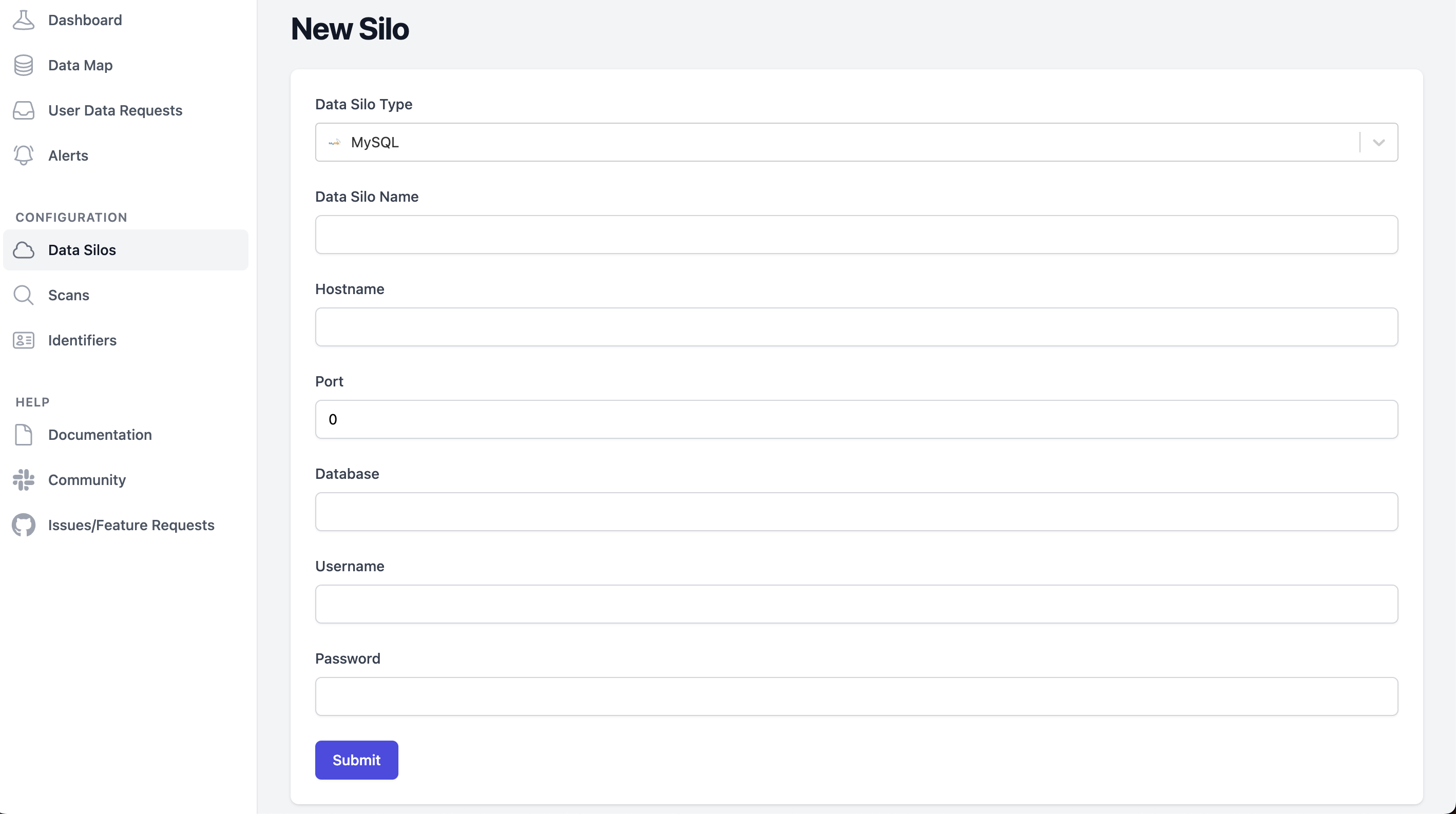 Creating a MySQL Silo