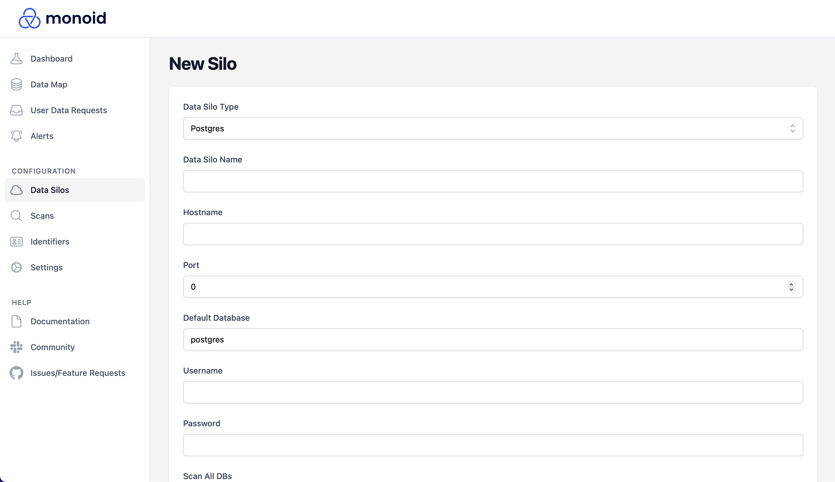 Creating a Postgres Silo